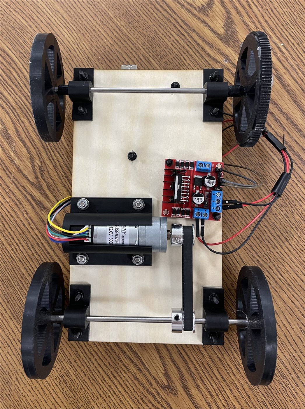 Underside of the finished cart
