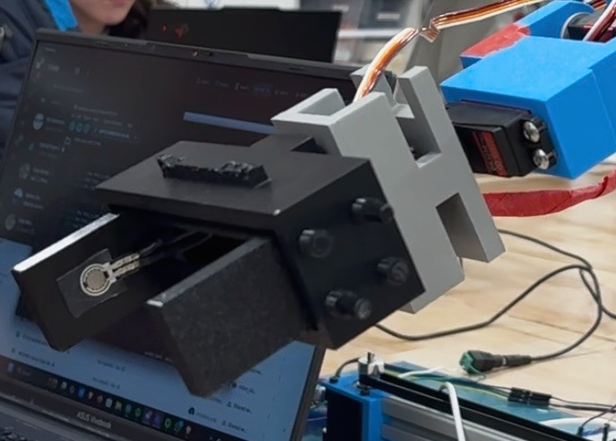 Completed robot during testing