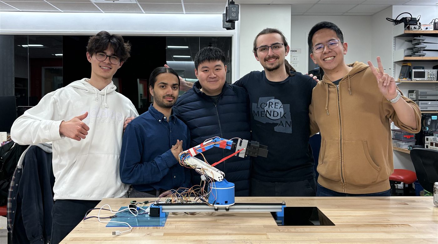 Team photo with the robot
