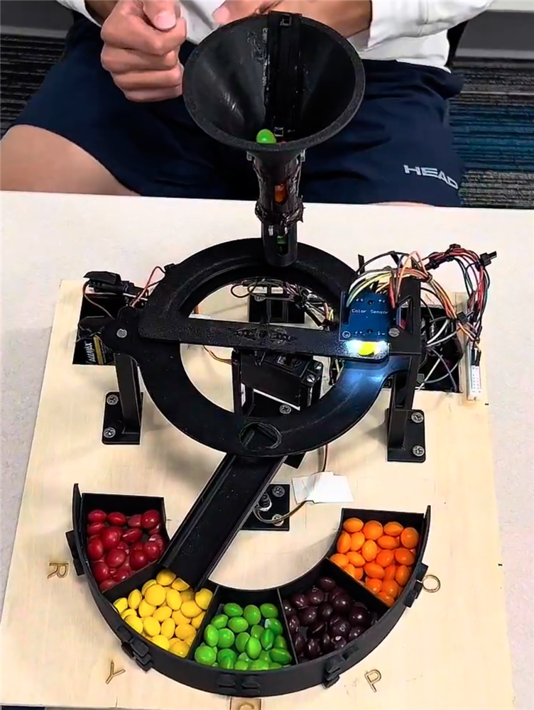 Skittles Color-Sorting Device